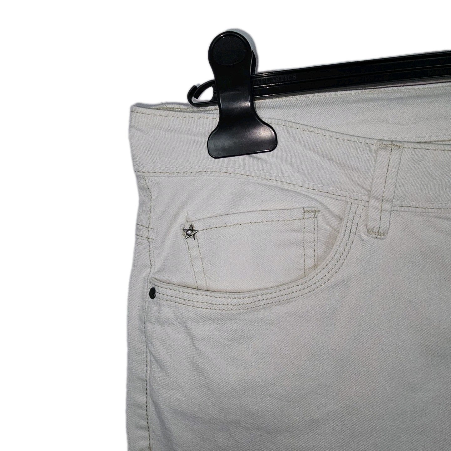 EK9859 Damen 3/4 Jeans von Jessica C&A, weiß, Gr.422