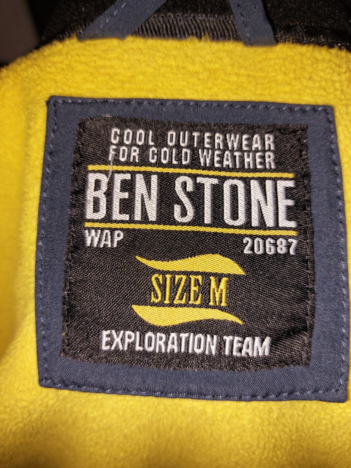 EK2161 Herren Jacke von Ben Stone, blau-gelb, Gr.M5