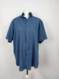 EK5112 Herren Hemd von OVS, blau, gestreift, Gr. 410