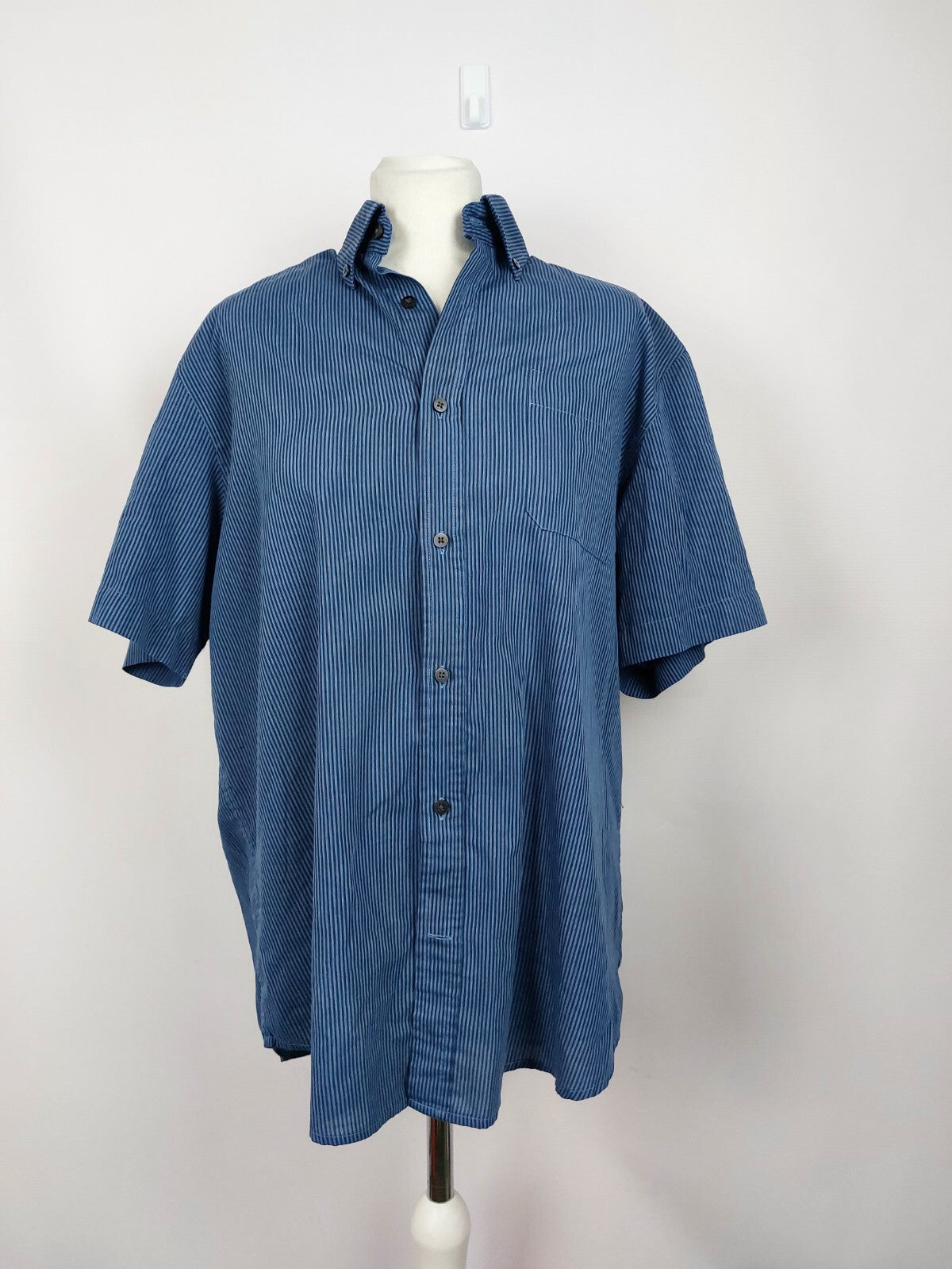 EK5112 Herren Hemd von OVS, blau, gestreift, Gr. 410
