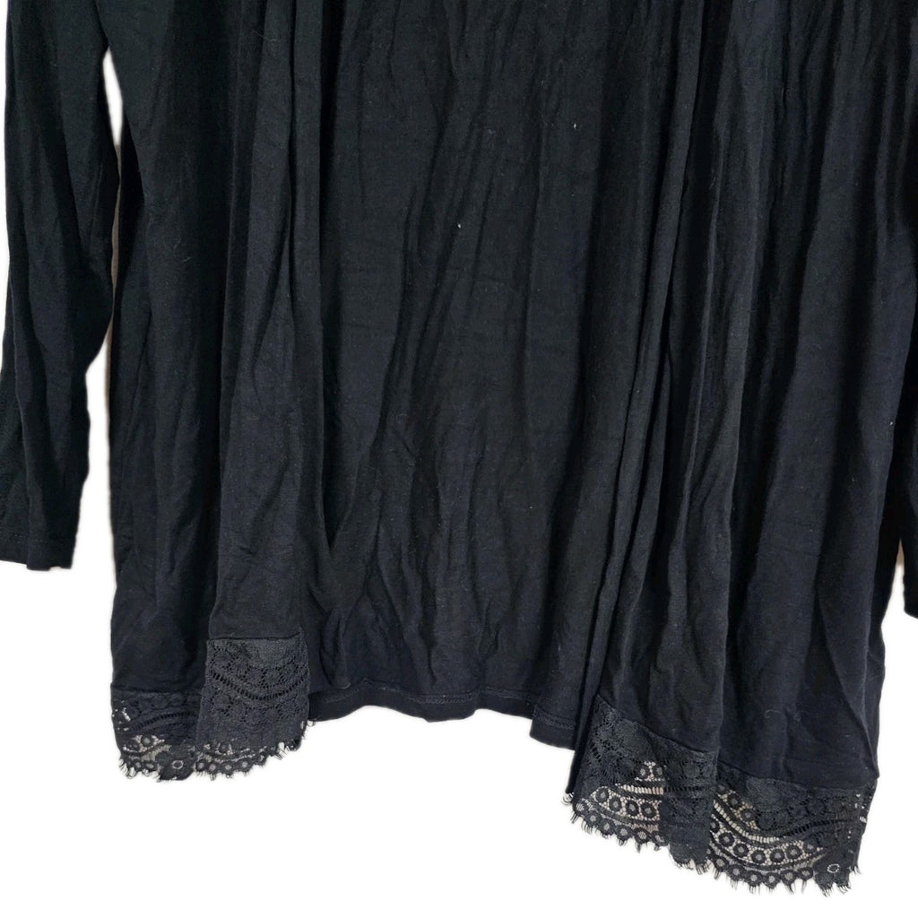 EK8451 Damen Strickjacke, schwarz, Gr.L3