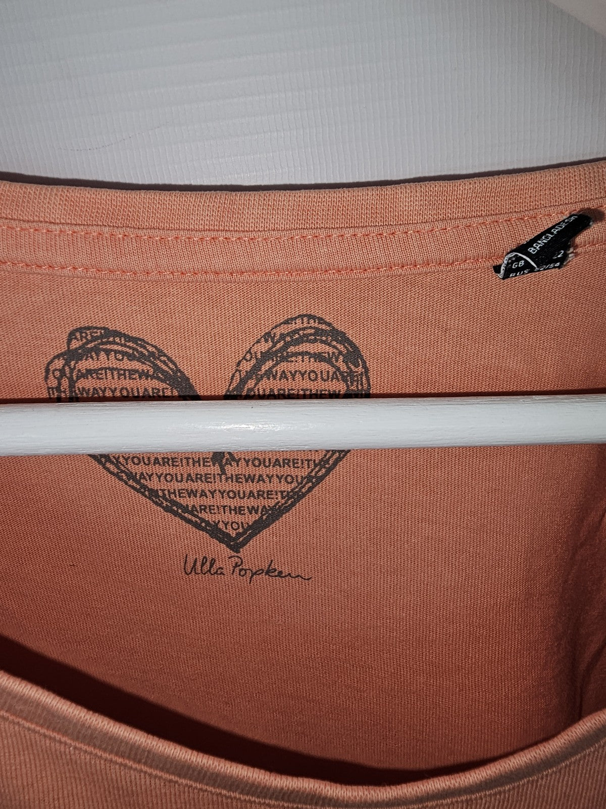 EK8645 Damen Tshirt von Ulla Popken, Orange, Gr. 46/481