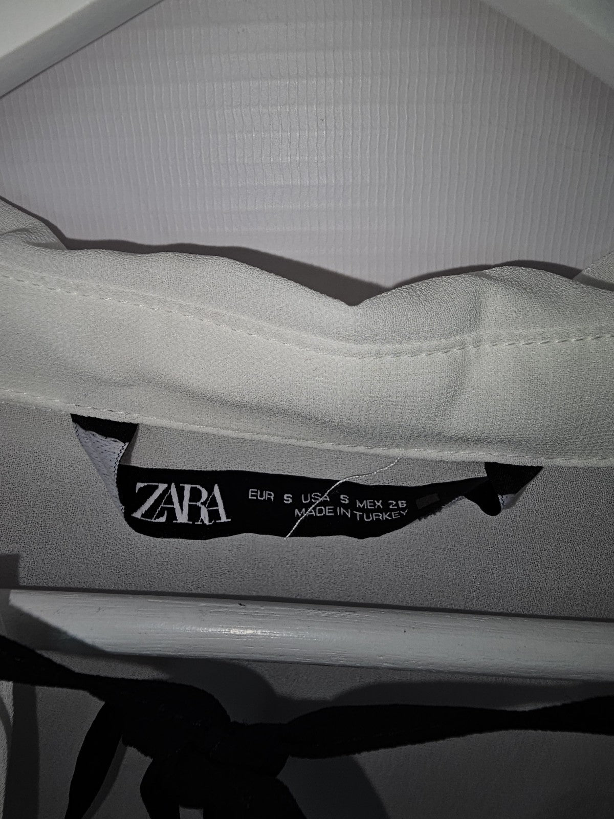 EK8624 Damen Bluse von Zara, Weiß, Gr. S2