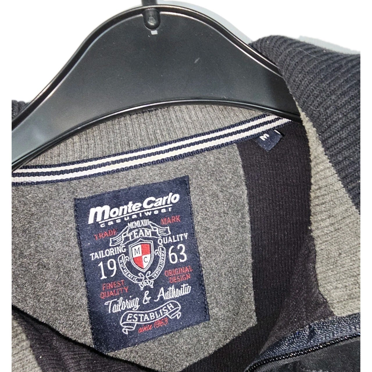 EK11024 Herren Strickjacke von Monte Carlo, Blau, Gr. M1
