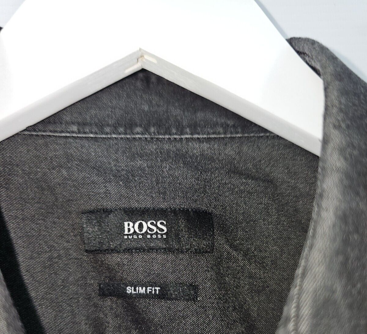 EK6822 Herren Hemd von Hugo Boss, grau, Gr.39 (15 1/2)1