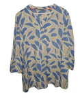 EK10058 Damen Bluse von Estelle Jolie, beige-blau, Gr.440