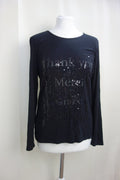 EK0521 Damen Shirt von Pfeffinger, schwarz mit Pallietten, Gr.380