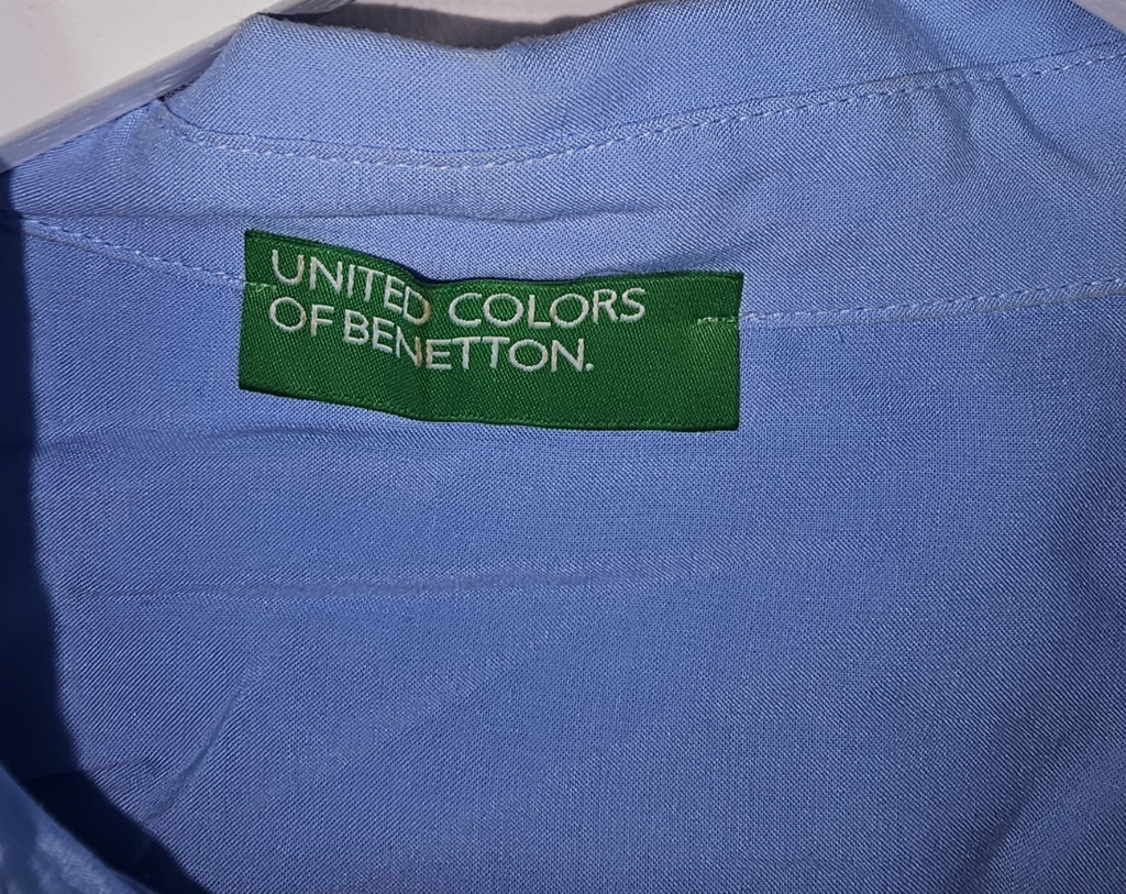 EK7808 Damen Bluse von United Colors Of Benetton, blau, Gr.L3