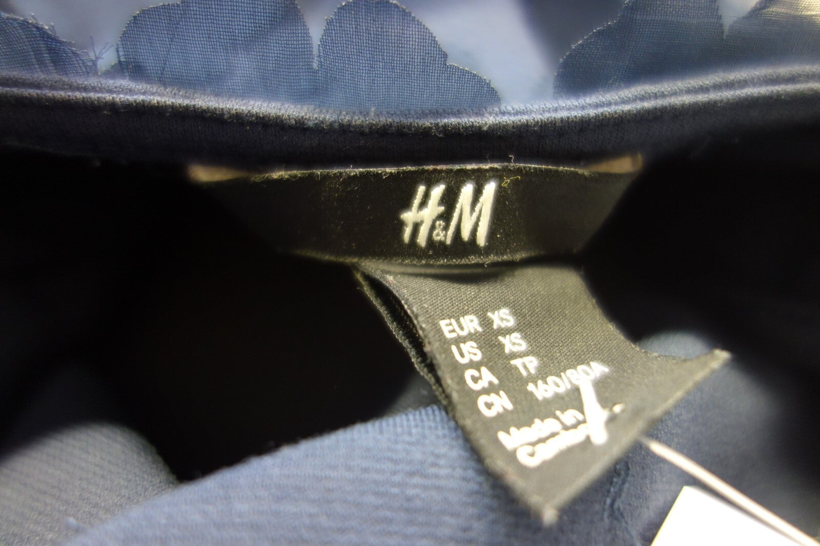 EK2862 Damen Kleid von H&M, blau, Gr. XS4