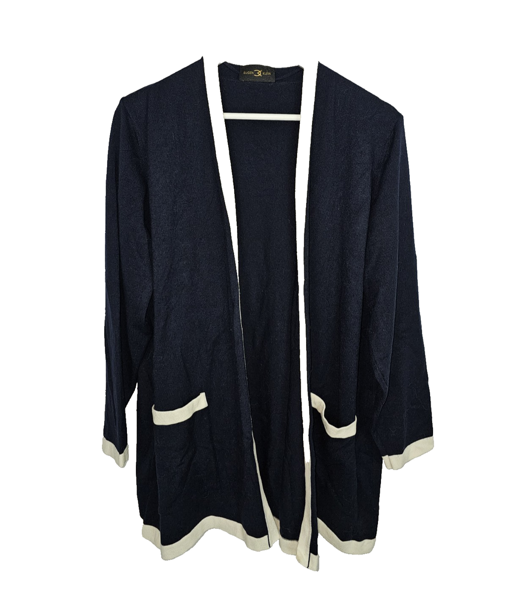 EK8398 Damen Cardigan von Eugen Klein, Dunkelblau, Gr. L-XL0