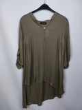 EK4345 Damen Bluse von Doris Streich, braun, Gr.440