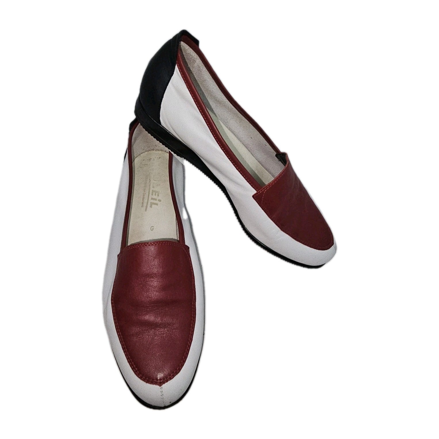 ES806 Damen Slipper von Bleil, rot-weiß, Gr.37 (23cm)0