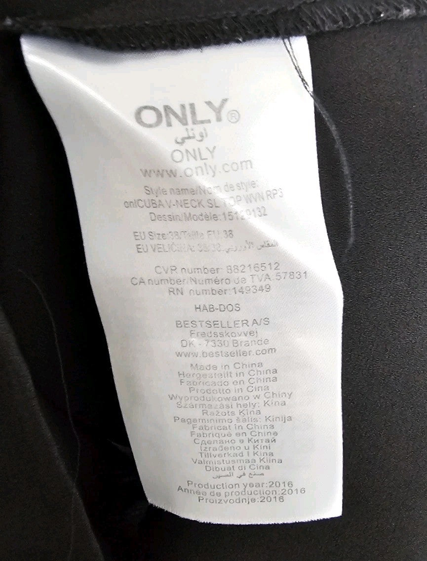 EK9676 Damen Trägershirt von Only One, schwarz, Gr.384