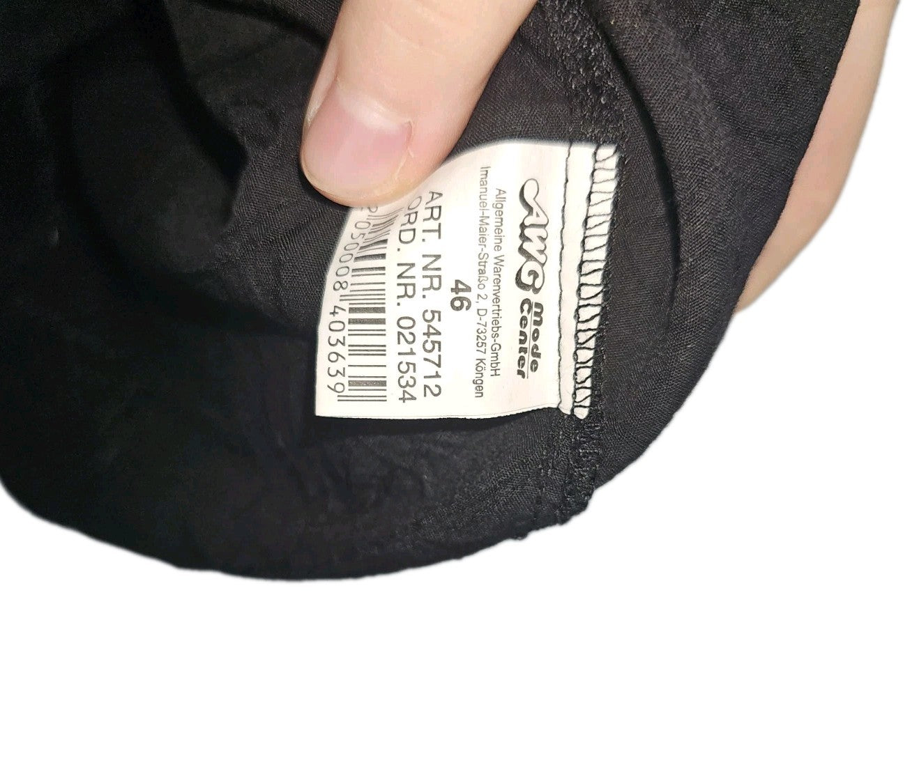 EK11102 Damen Bluse von Maria Reich, Schwarz, Gr. 462