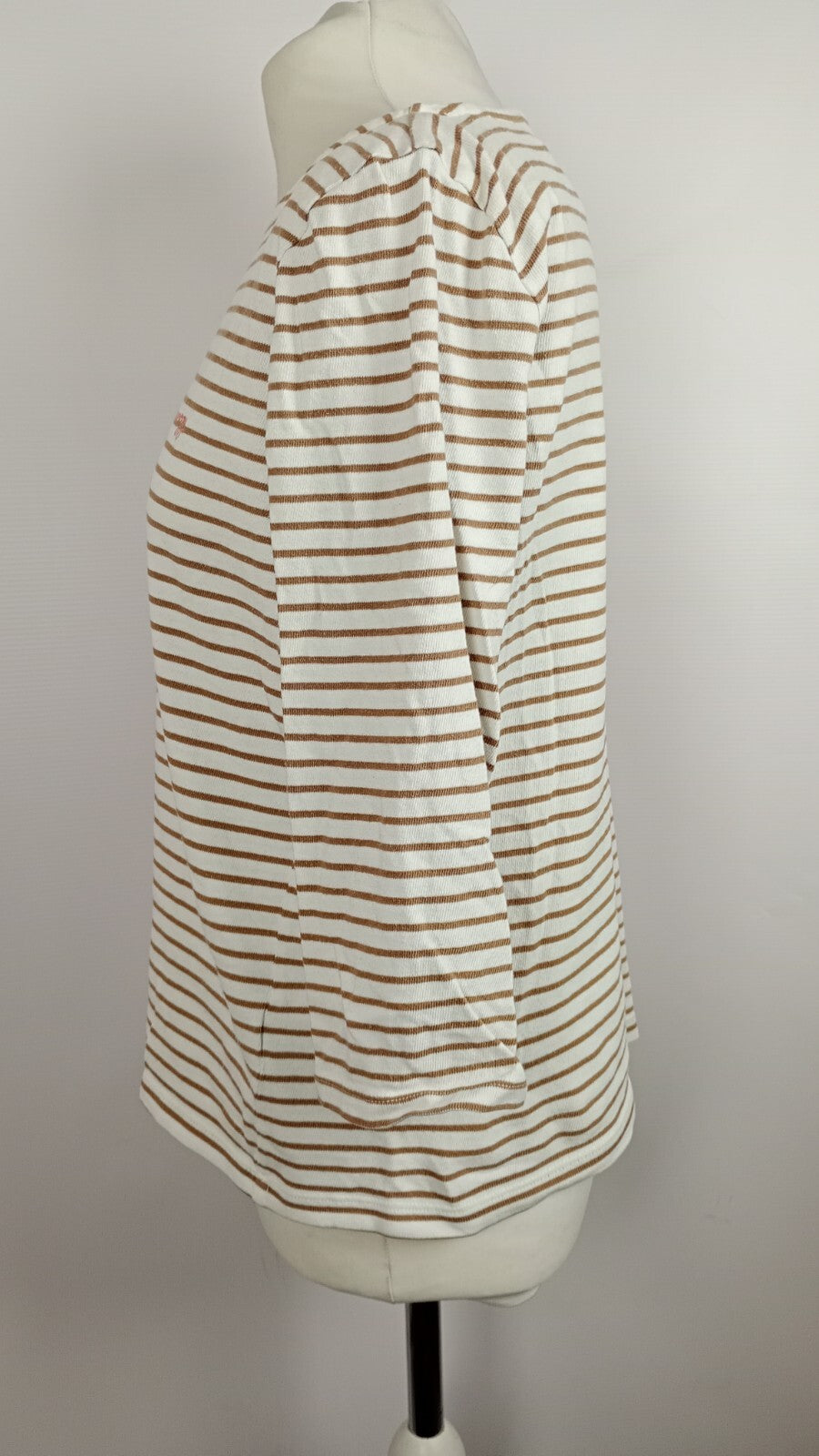 EK5205 Damen Shirt von Tom Tailor, weiß-braun, Gr.L3