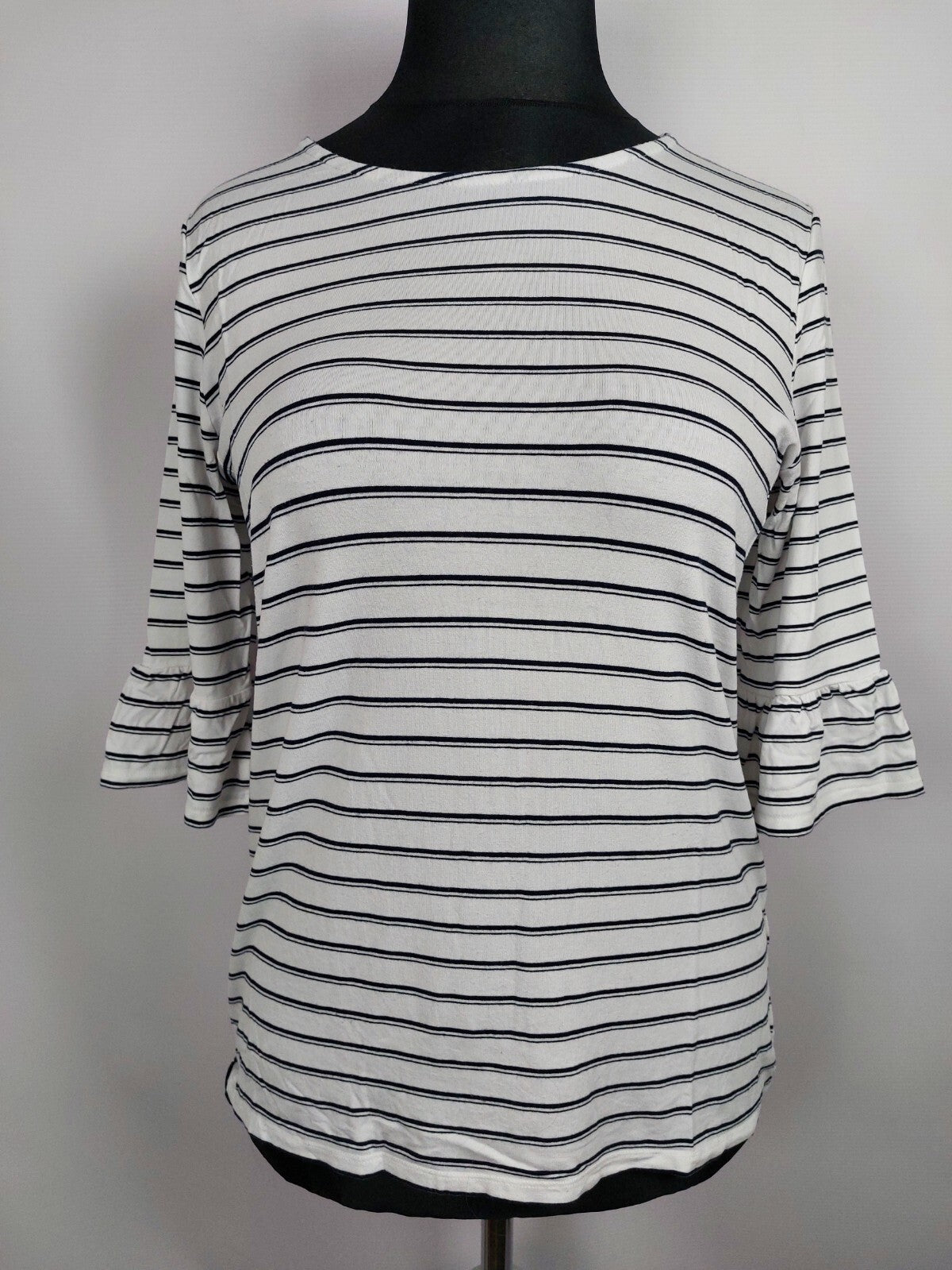 EK1141 Damen Shirt von Opus, weiß-schwarz, Gr.420