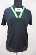 EK2742 Damen Sport T-Shirt von Röhnisch, schwarz/grün, Gr. M+0