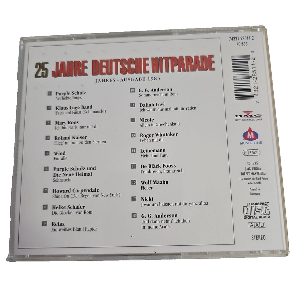 EB3143  25 JAHRE DEUTSCHE HITPARADE HECK/HÜBNER CD'S 2