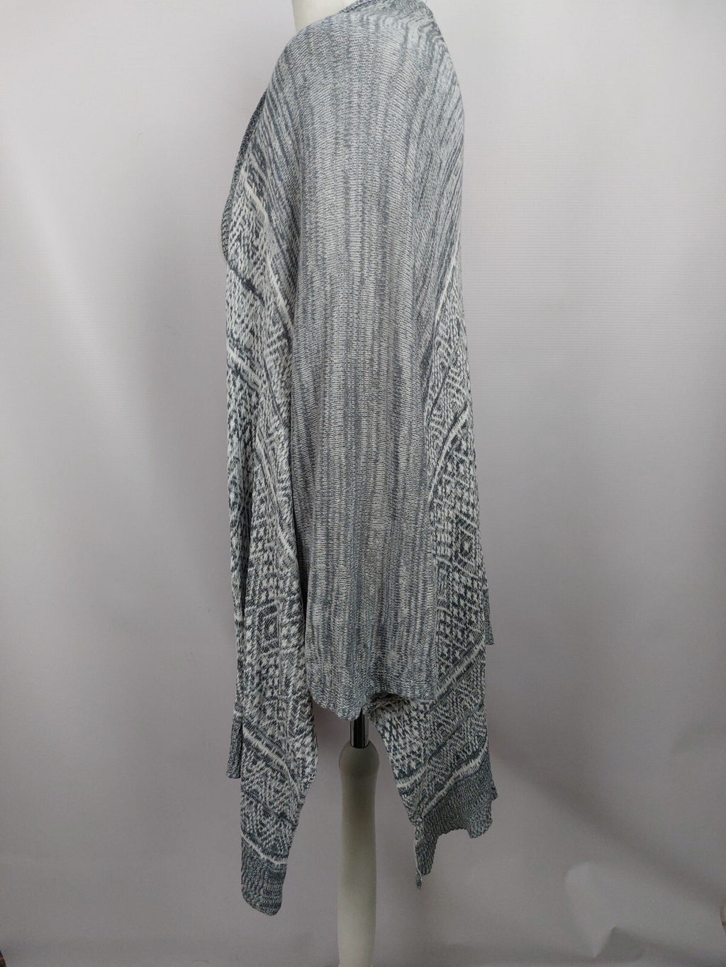 EK2243 Damen Strickjacke von Abercrombie&Fitch, grau/weiß, Gr. XS/S1