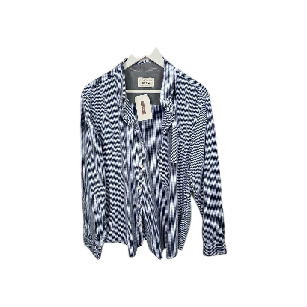 EK9217 Herrenhemd Jean Pascale Gr.XL Blau Karriert0
