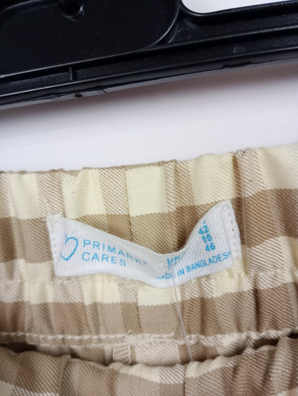 EK3791 Damen Hose von primarl, beige kariert, Gr. 424