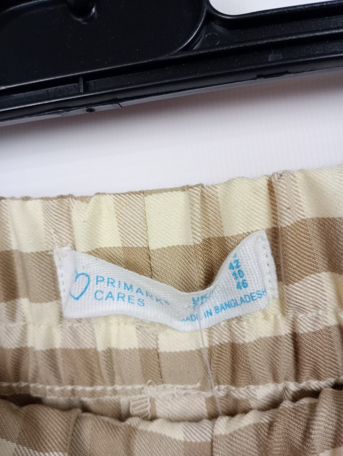 EK3791 Damen Hose von primarl, beige kariert, Gr. 424