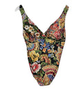 EK11058 Damen Badeanzug von Caribia, Mehrfarbiges Blumenmuster, Gr.42 0