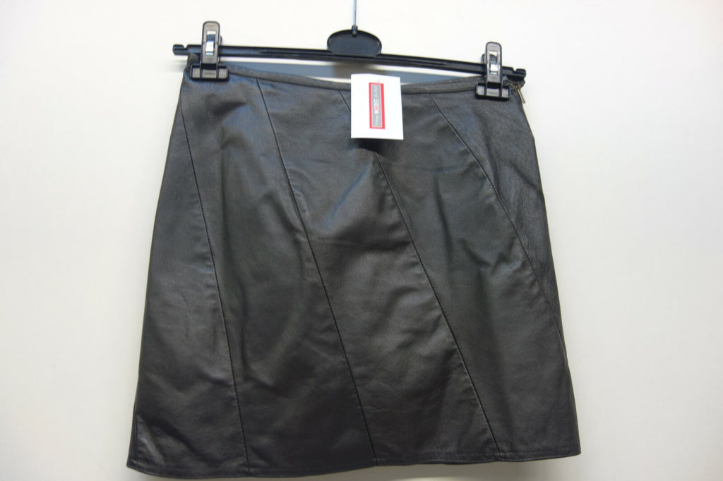 EK1125 Damen Lederrock von vero Moda, schwarz, Gr. S0