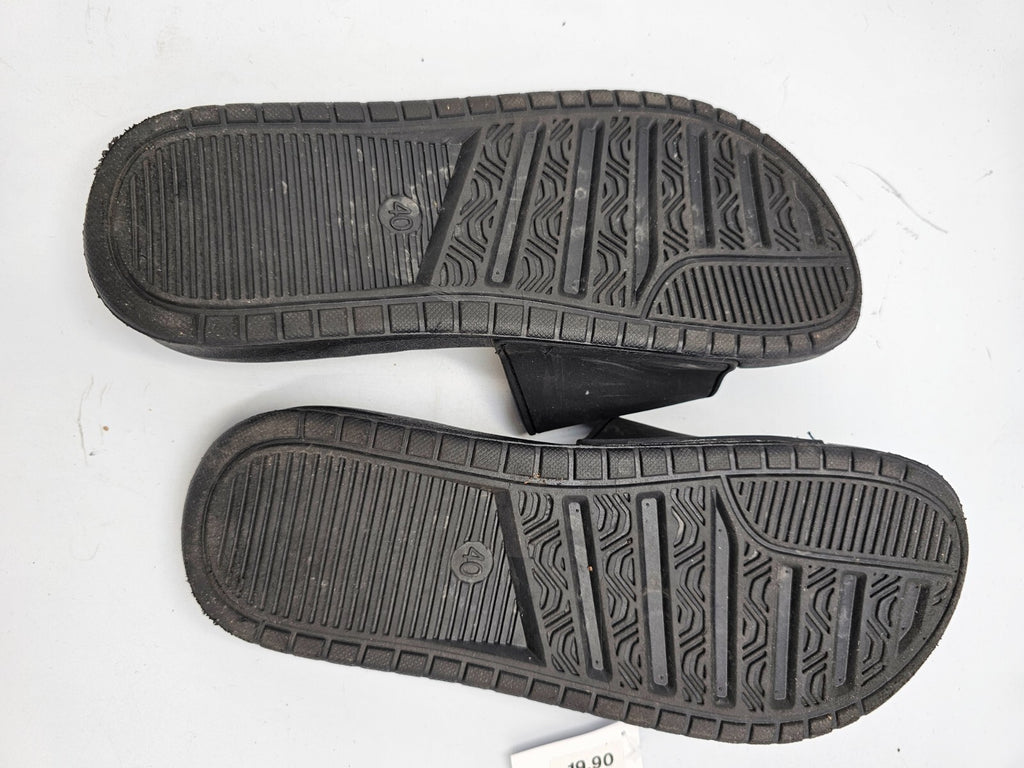 ES0445 Herren Latschen von Siebi`s, schwarz, Gr.406