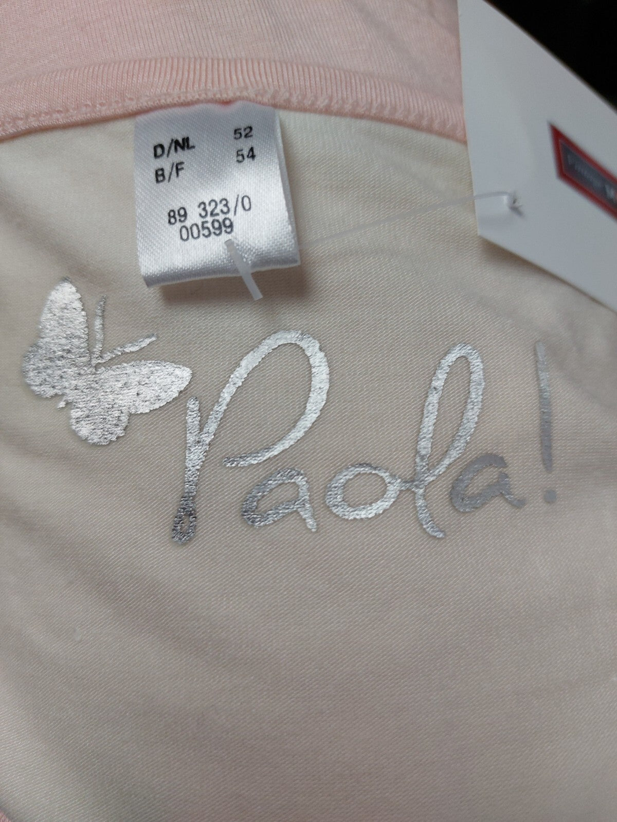 EK0160 Damen T-Shirt von Paola, beige/rosa, Gr. 526