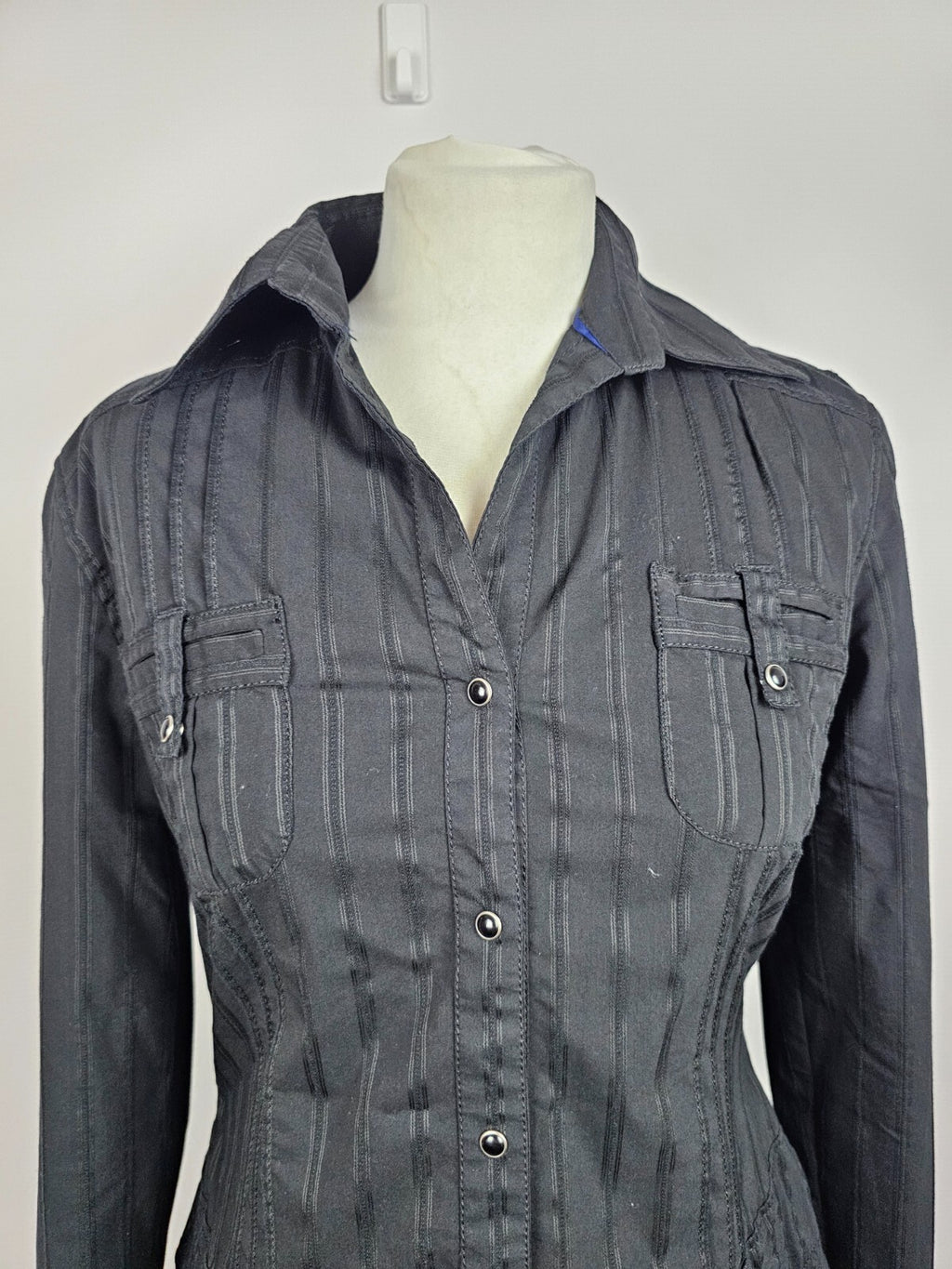 EK2523 Damen längere Bluse von s.Oliver, schwarz, Gr. 381