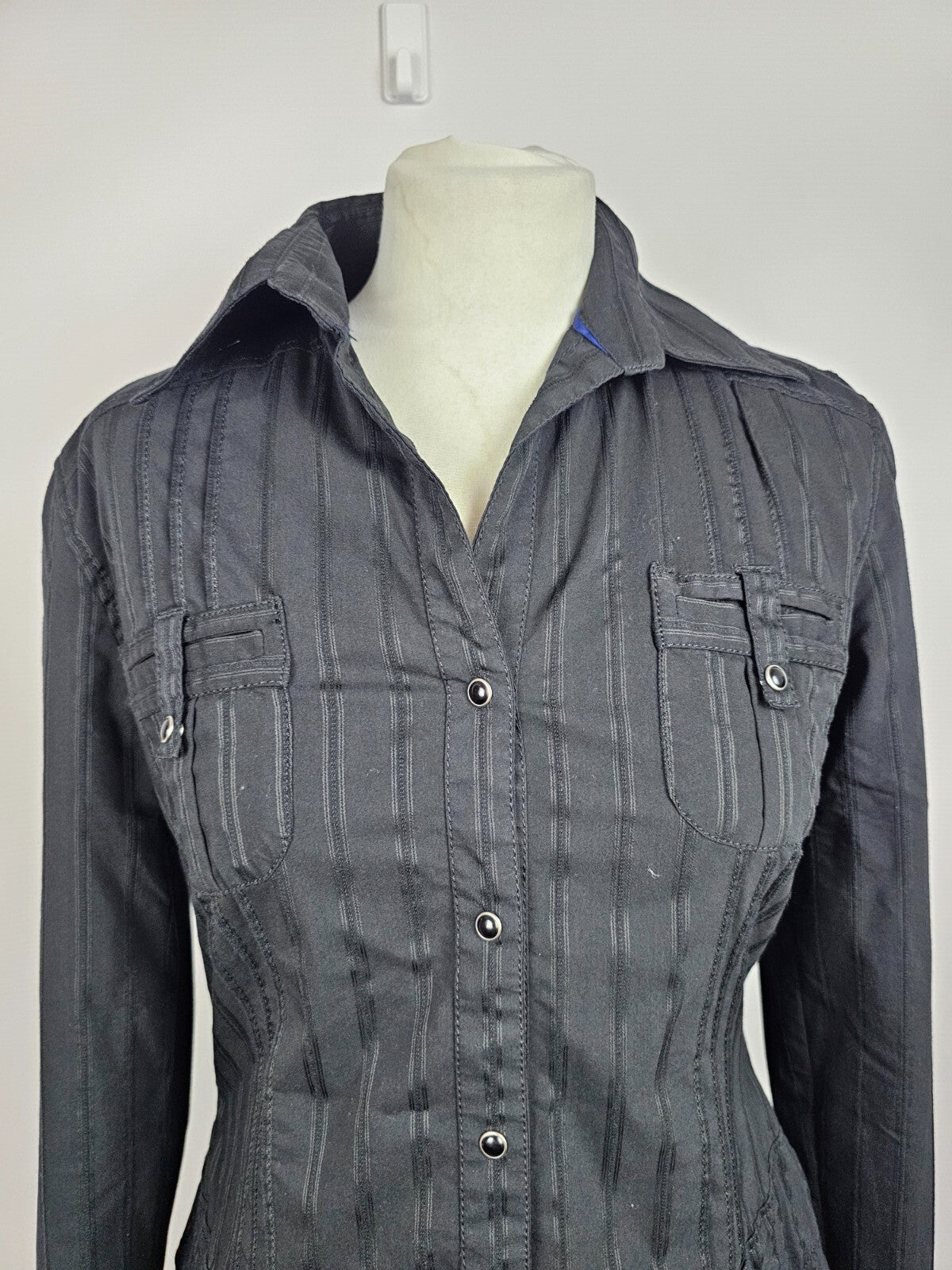 EK2523 Damen längere Bluse von s.Oliver, schwarz, Gr. 381
