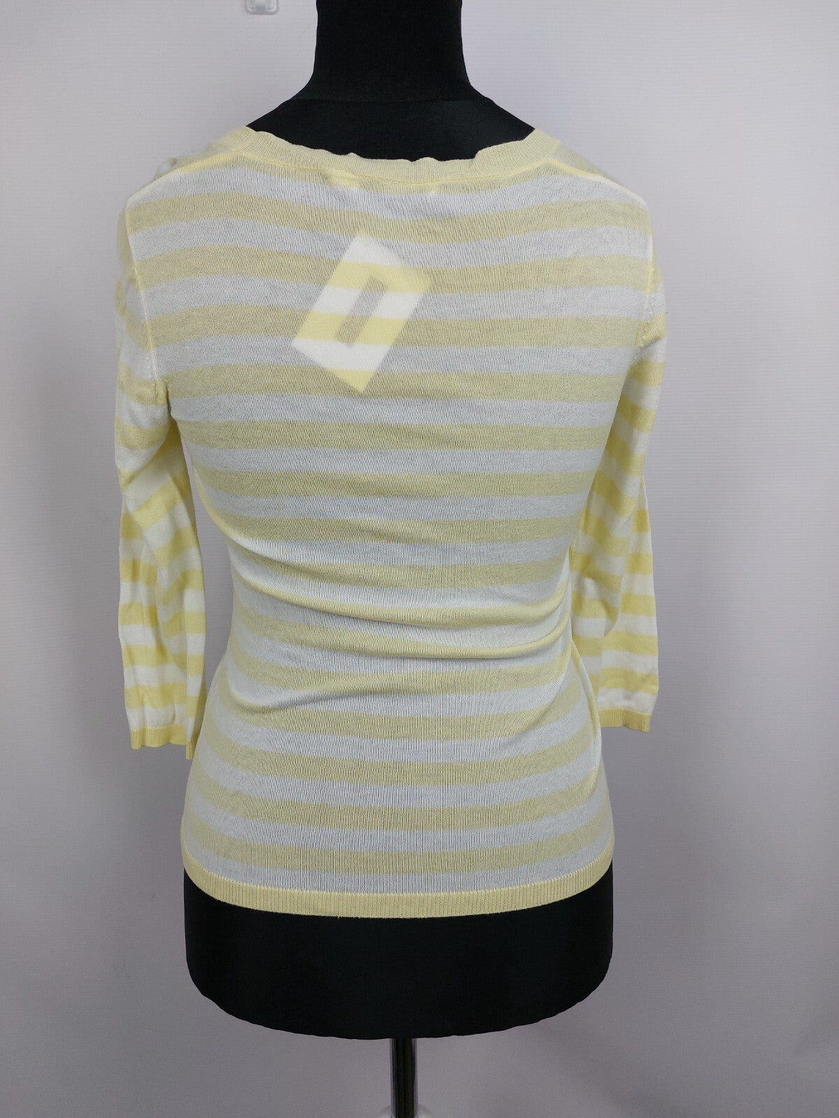 EK0041 Damen Shirt von Cassis, gelb/weiß gestreift, Gr. 384