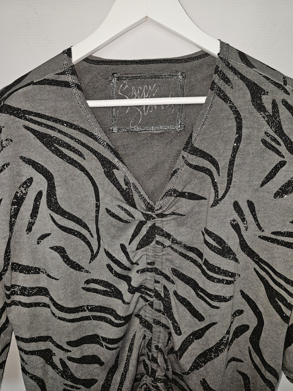 EK8724 Damen Bluse von Soccx, Grau, Gr. Ca. L1
