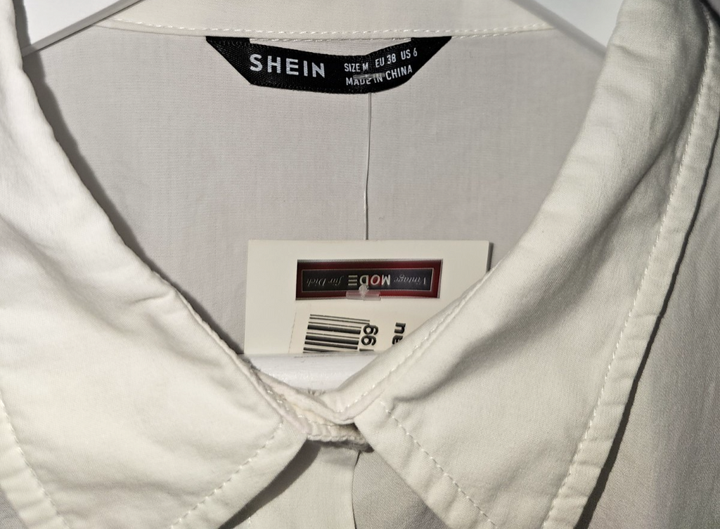EK7583 Damen Bluse von SheIn, weiß, Gr.M2