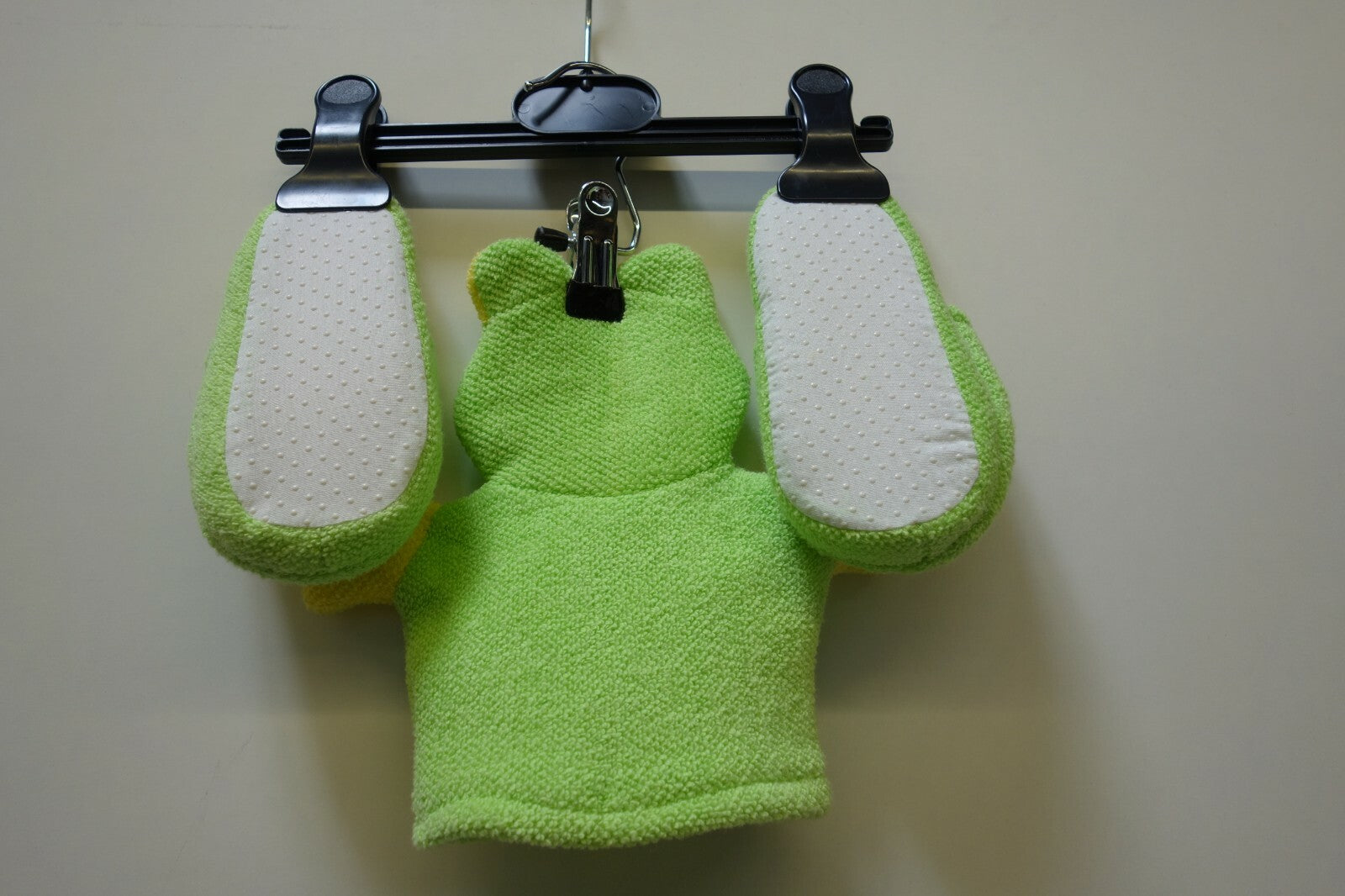 EK1090 Kinder Set Bademantel, Hausschuhe und Waschlappen im Froschstyle6