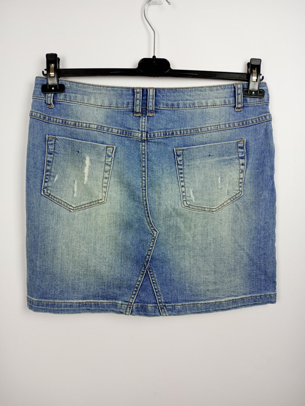 EK5258 Damen Jeansrock von Gina, blau, Gr. 384