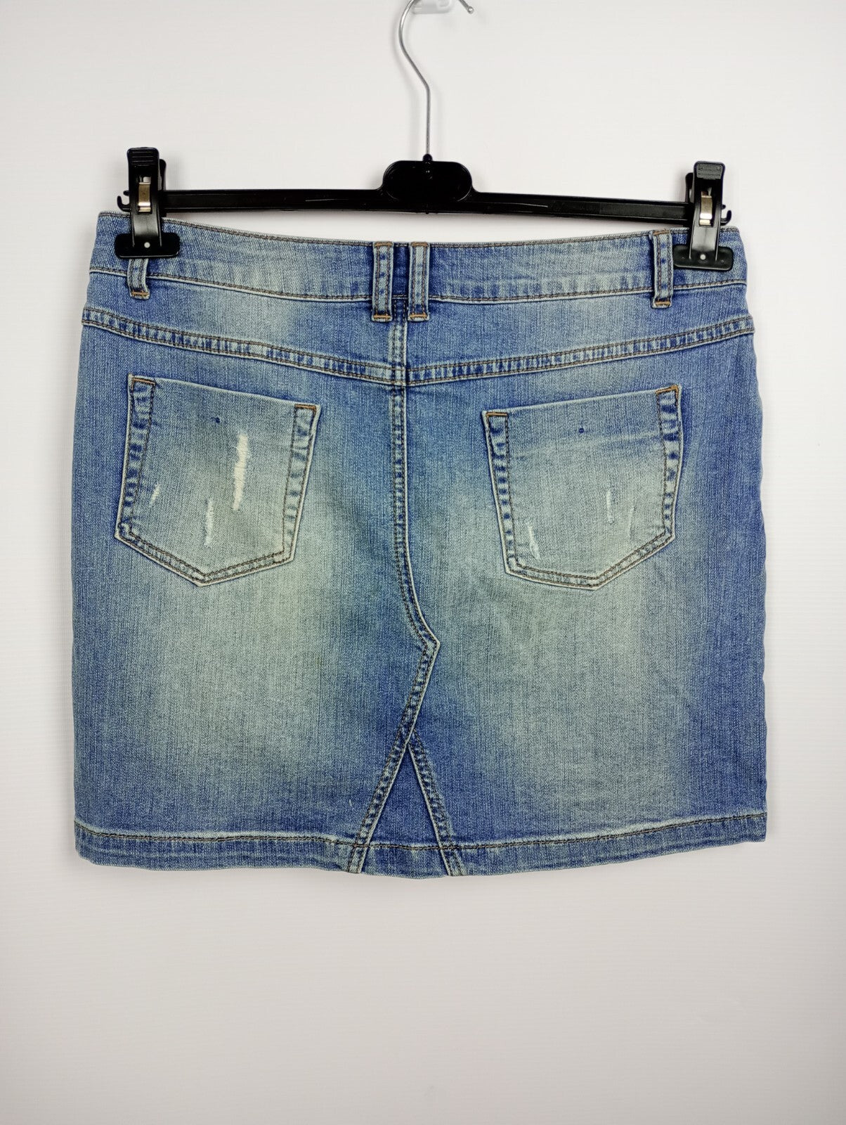 EK5258 Damen Jeansrock von Gina, blau, Gr. 384