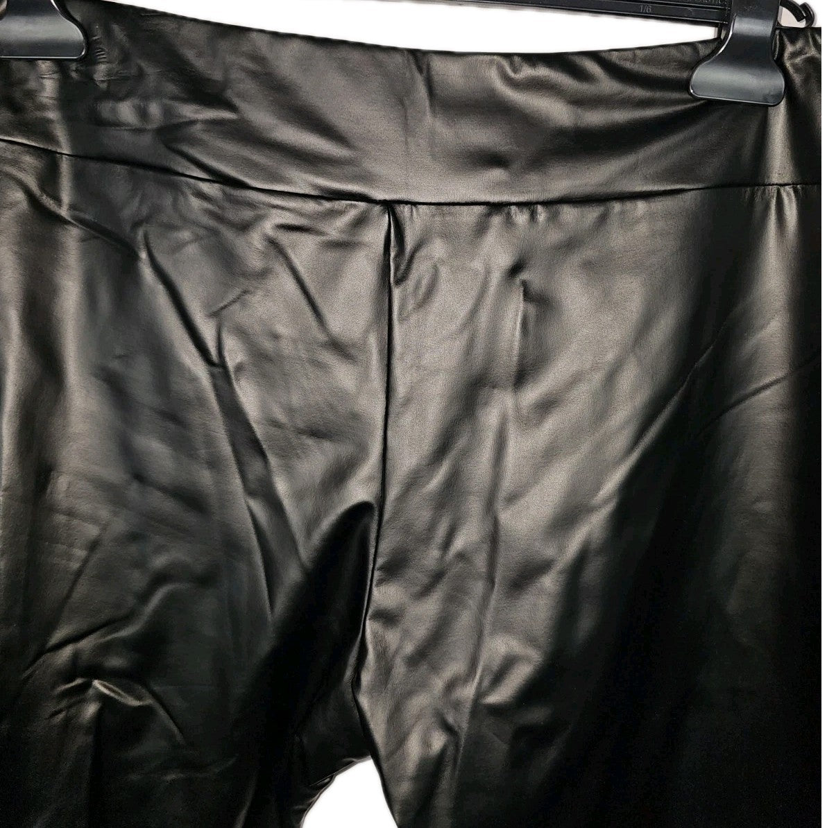 EK10932 Damen Leggins von Woolworth, Kunstleder, schwarz, Gr.XXL1