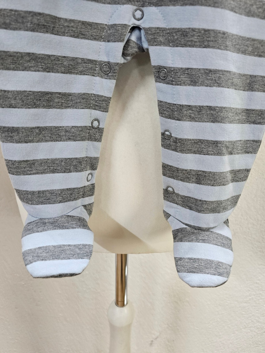 EK2916 Baby Body von Kanz, grau-blau, Gr.68/ 6 Monate2