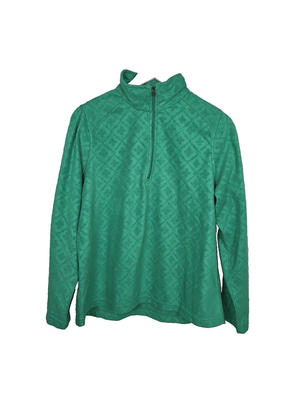 EK7684 Damen Fleece Pullover von Landsend, Grün, Gr. M0