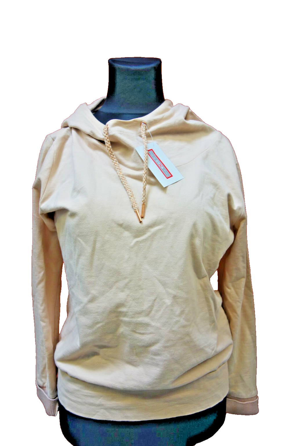 EK0134 Damen Pullover mit Kaputze  Hoody  von Cartoon, L beige0