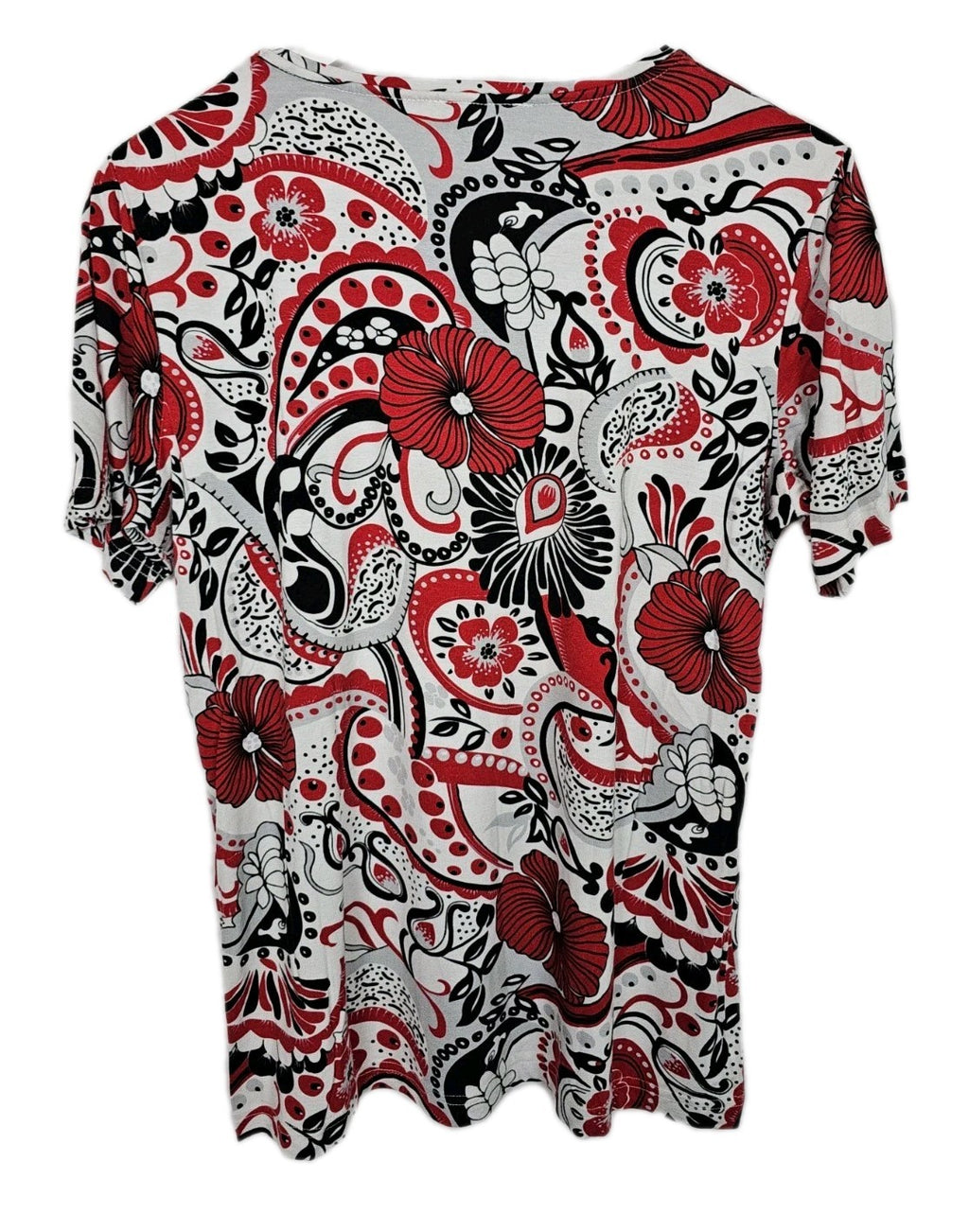 EK10280 Damen T-Shirt von Malva, rot-schwarz-grau-weiß, Gr.M2