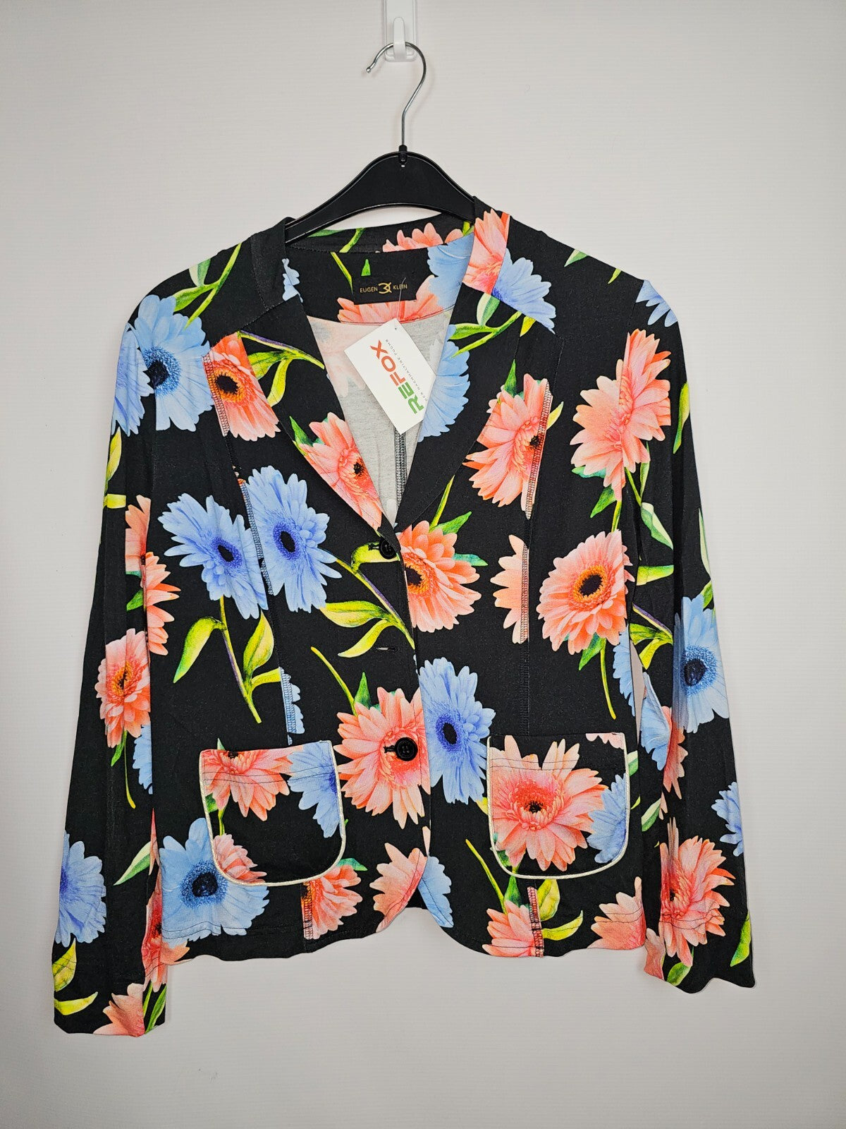 EK5158 Dmen Shirt von Eugen Klein, Schwarz- Mehrfarbig, Gr.:400