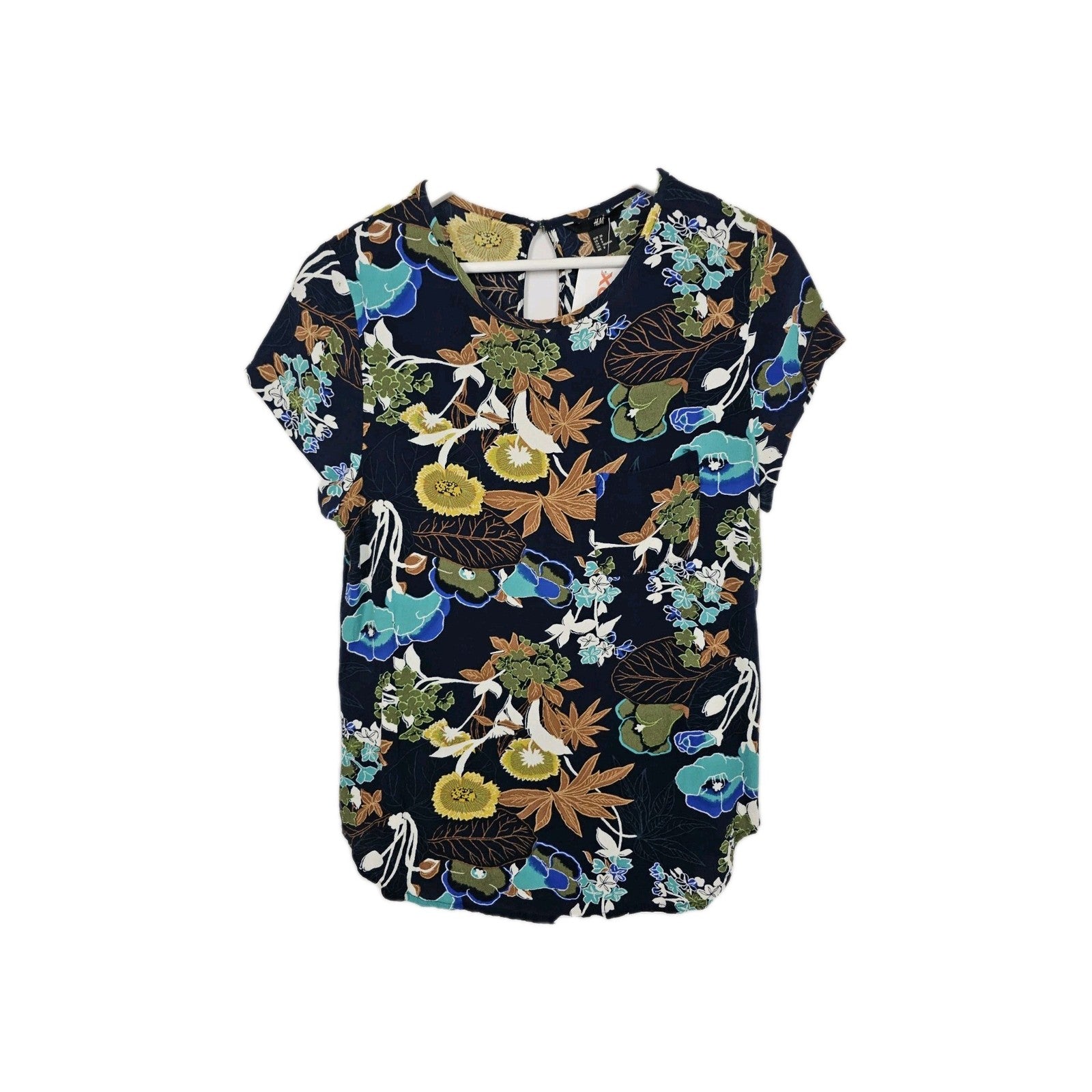 EK10330 Damen T-Shirt H&M Gr.38 Blau0