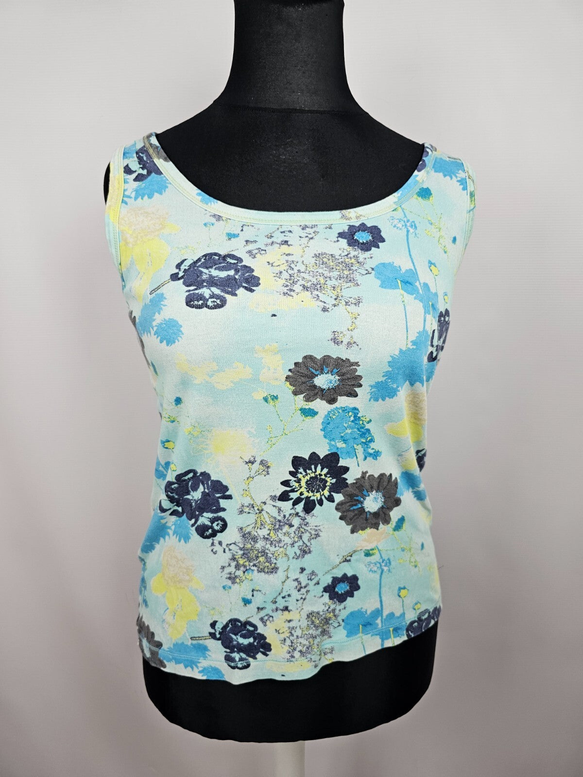 EK5378 Damen Tanktop von Cecil, blau/gelb, Gr. L0