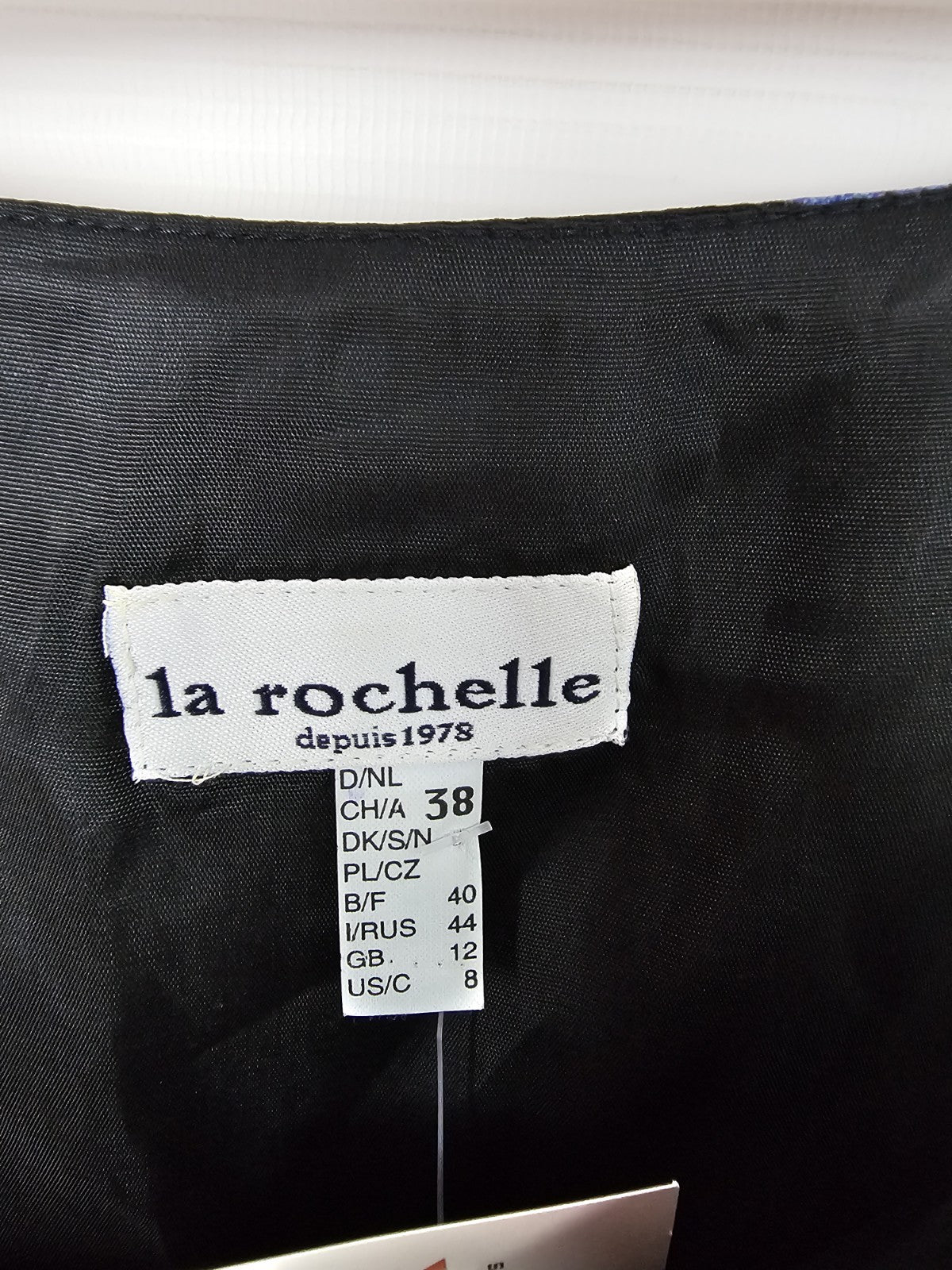 EK6053 Damen Kleid von La Rochelle, Schwarz, Gr. 384
