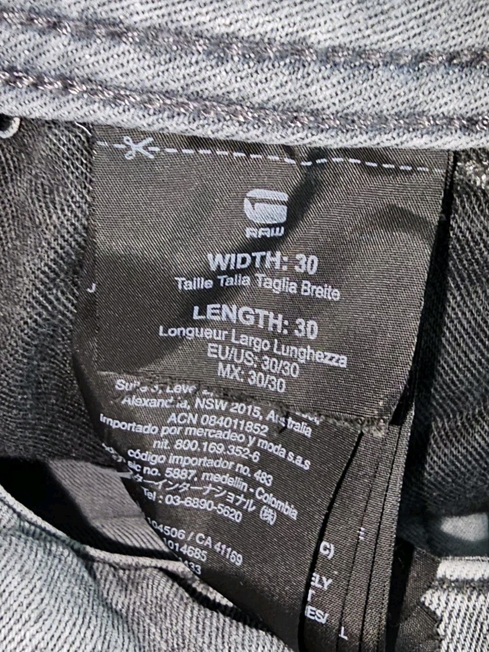 EK8548 Damen Jeans von G-Star Raw, grau, Gr.30/304