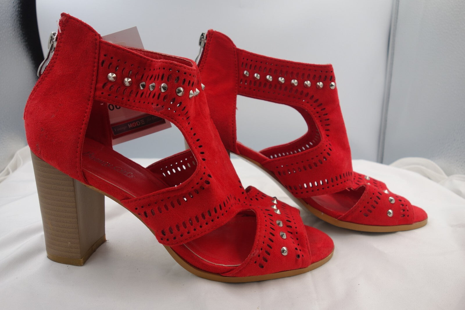 ES0069 Damen Sandalen von Beauty Girls, rot, Gr. 383