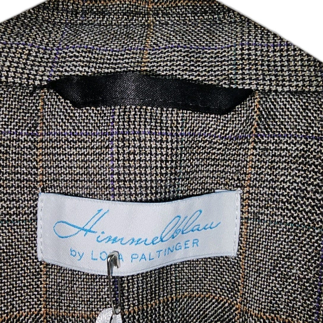 EK11316 Damen Blazer von Himmelblau, Braun, Gr. 422